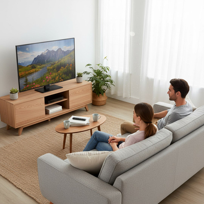 Stativ universal për TV Maclean MC-1240, 32"-65", VESA 400x400, i zi