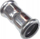 Lidhëse çeliku karboni press fit, 15mm, femër–femër, e galvanizume