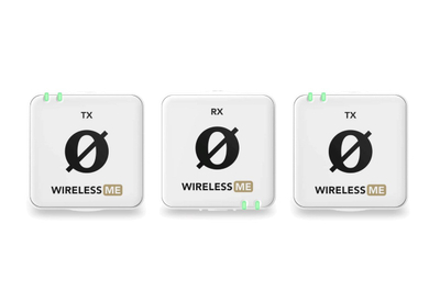 Mikrofon wireless RODE Wireless ME Dual, sistem me dy transmetues, USB C, i bardhë