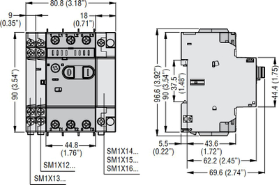 Ndërprerës motori Lovato Electric SM1P3200, 24-32A, 10kA 400V, gri