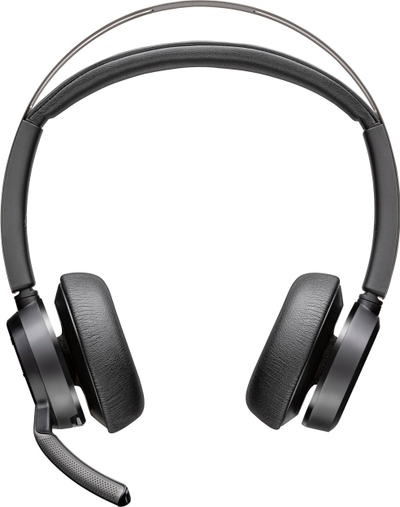 Kufje me mikrofon HP Poly Voyager Focus 2, USB C, me bazë karikimi, të zeza