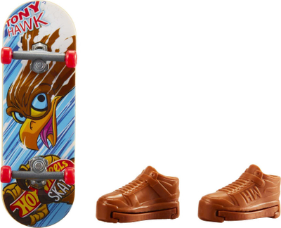 Set loje fingerboard Hot Wheels Tony Hawk, me këpucë plastike, shumëngjyrësh