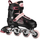Rolat inline Nils Rowe, të rregullueshme 38-41, për femra, rozë e zezë
