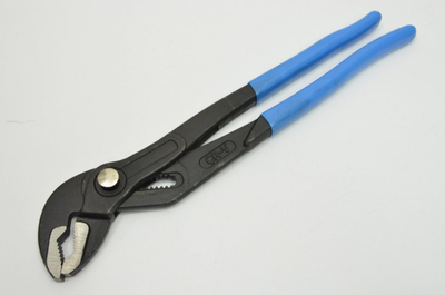 Pincë rregulluese për tuba Jobi X7057, 250mm, doreza që s'rrëshqasin, blu