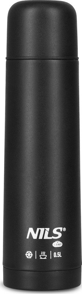 Termus udhëtimi NILS Camp NC3803, 0.5L, çelik inoks, gri