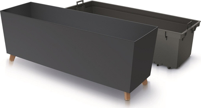 Кутија за цвеќе Prosperplast URBI CASE N, 77 cm, со внатрешен сад, антрацит