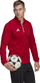 Bluzë sportive Adidas Entrada 22 M H57556, poliestër, me zinxhir 1/4, e kuqe