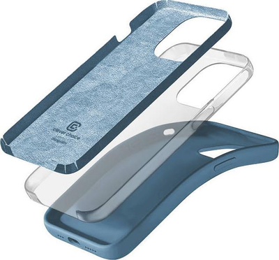 Kapak telefoni Crong Color Cover për iPhone 13 Pro Max, silikon, sky blue