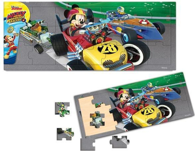 Playme Дрвена сложувалка Mickey and the Roadster Racers, 21 Парче