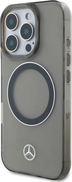 Mbrojtëse telefoni Mercedes për iPhone 16 Pro 6.3", MagSafe, transparente, argjendtë