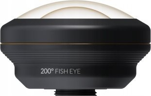 Objektiv telefoni ShiftCam LU-FE-200-23-EF, lente fish eye 200°, alumin edhe xham, i zi