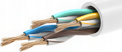 Кабел за мрежа Монтис MT114-1, UTP Cat5e, 1 m, бел