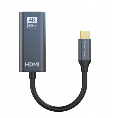 Adapter USB C në HDMI Wozinsky WACH-01, 4K 60Hz, gri