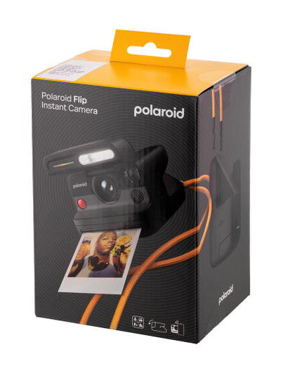 Kamerë instant Polaroid Flip, e disponueshme, e zezë