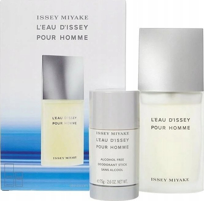 Set Issey Miyake L'Eau D'Issey Pour Homme Eau de Toilette, 75ml + deodorant stick, 75g