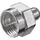 Terminatori koaksial Wentronic Goobay 11393, F connector, 75 Ohm, argjend
