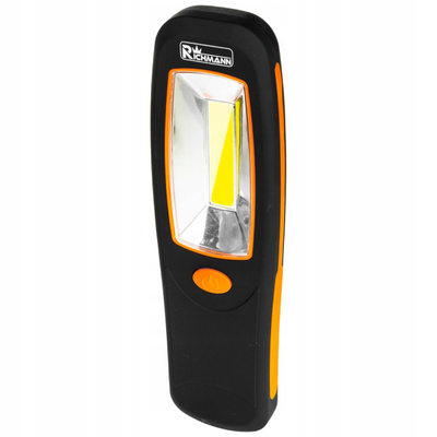 Llambë pune Richmann C6807, COB LED, 3xAA, e zezë portokalli