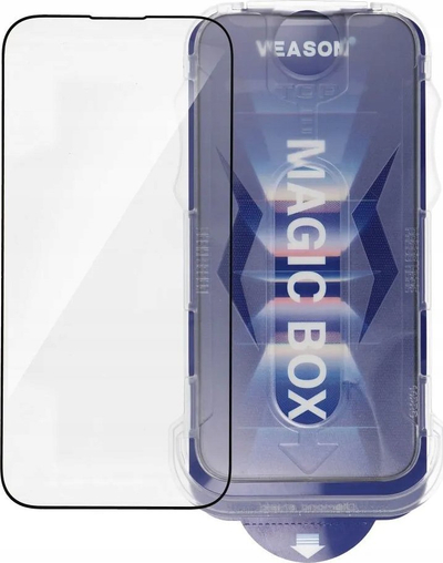 Xham mbrojtës Vmax Veason 6D Pro për iPhone 12 Pro Max, 0.2mm, vendosje e lehtë, i zi