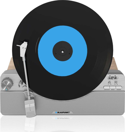 Gramafon Blaupunkt VT100SL me Bluetooth, kasetë Audio Technica, dizajn druri