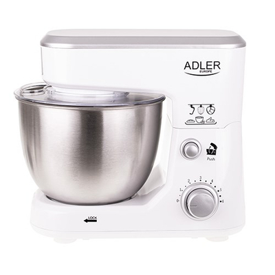 Mikser planetar Adler AD 4216, 4L, 6 shpejtësi, i bardhë