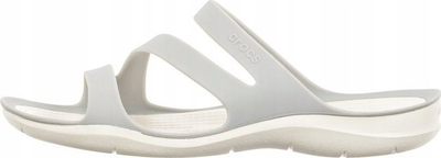 Sandale plazhi Crocs Swiftwater për goca, nr 41 42, material sintetik, të bardha-bezhë
