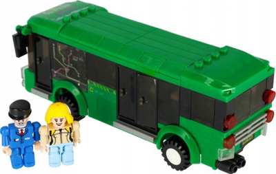 Konstruktore Alleblox City Bus, 221 copa, 34x27x6 cm, shumngjyrëshe