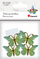 Dekorime vetëngjitëse Titanum Butterflies, plastikë, set 4 copë, jeshile me ari