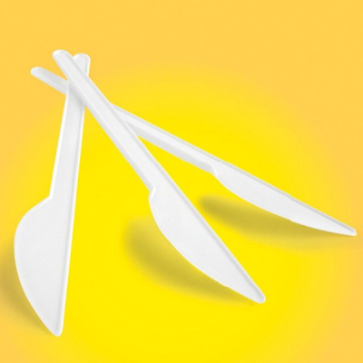 Thika plastike Office Products, 100 copë, 17cm, të bardha