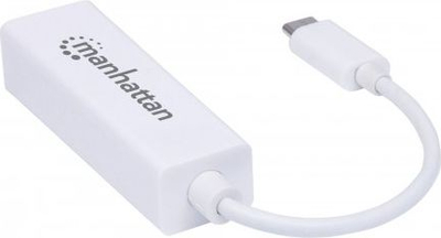 Adapter USB C në Gigabit Ethernet Manhattan 507585, 2 Gbps, i bardhë