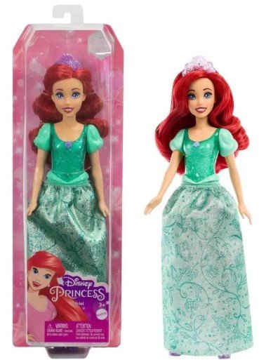 Kukull Mattel Disney Princess Ariel HLW10, 28cm, për fëmijë 3+