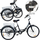 Biçikletë palosëse 3-KOOWY 24", 6 shpejtësi Shimano, e zezë