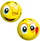 Top lodrash Simba John Ball Monsters, 23cm, motiv emoji, i verdhë