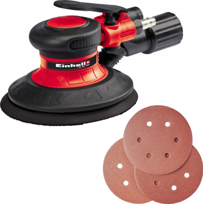 Lëmuse orbital me ajër Einhell TC-PE 150, 6.3 bar, 150mm, i kuq