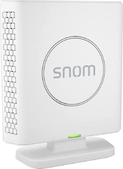 Bаза DECT Snom M400, до 10 паралелни повици, VoIP PBX, бела