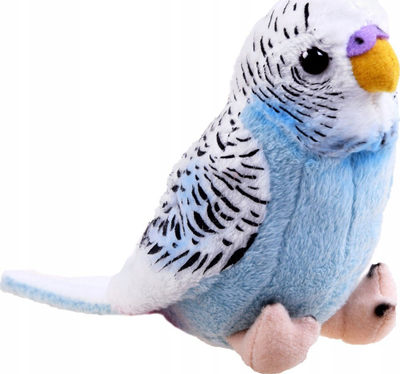 Lodër pelushi Beppe Mascot Blue Parrot, papagall blu, 13 cm