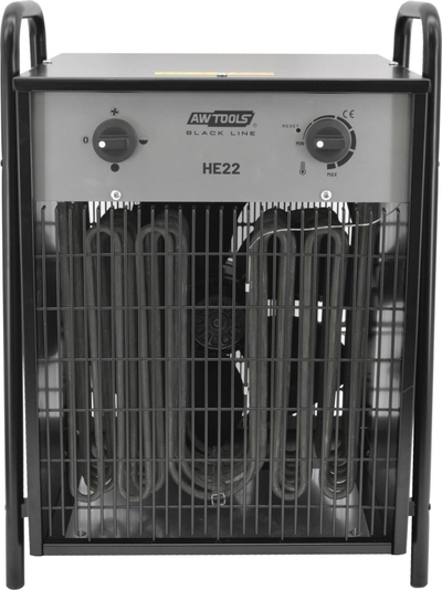 Индустриски електричен грејач AWTOOLS HE22, 22kW, 400V, црн