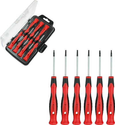 Set kaçavidash precize Dedra, 6 copë, çelik CrV
