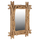 Pasqyrë druri teak dega natyrale 100×80 cm (FB99372)