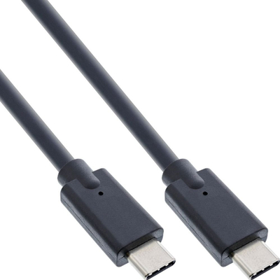 Kabllo USB InLine USB C në USB C, 0.3 m, USB 3.2 Gen 2, e zezë