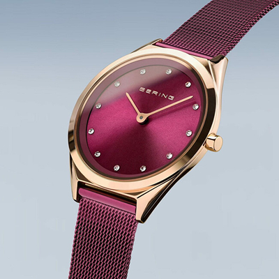 Orë për goca Bering Ultra Slim 17031-969, e kuqe/artë