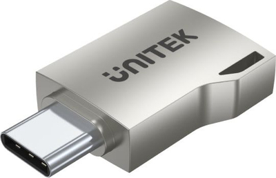 Adapter USB Unitek A1025GNI, USB C në USB A, OTG, argjendtë