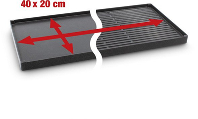 Grill raclette Fritel RG3195, 1200W, për 8 veta, i zi gri