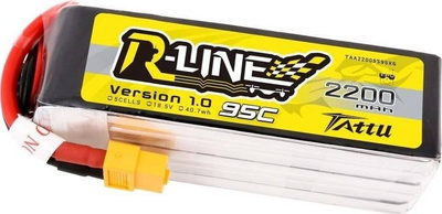 Bateri LiPo Tattu R-Line 1.0, 18.5V, 2200mAh, 95C