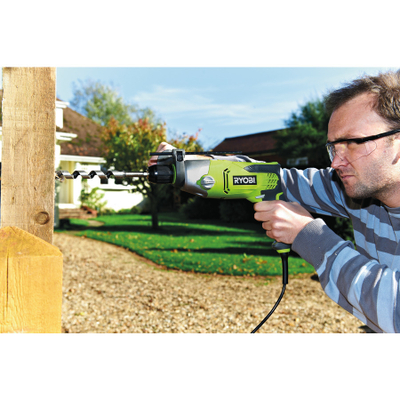 Trapano me goditje Ryobi RPD1200-K, 1200W, me mandrinë pa çelës, jeshil