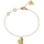 Byzylyk për femra Guess Fluid Hearts JUBB02308JWYG, i artë