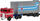 Lodër makinë me rimorkio Mattel Hot Wheels Track Fleet HYT56, për fëmijë 3+