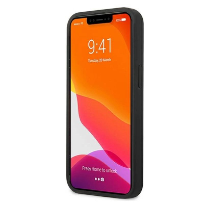 Mbrojtëse telefoni Karl Lagerfeld Karl Head, për iPhone 13 Mini, nga PU Saffiano, e zezë