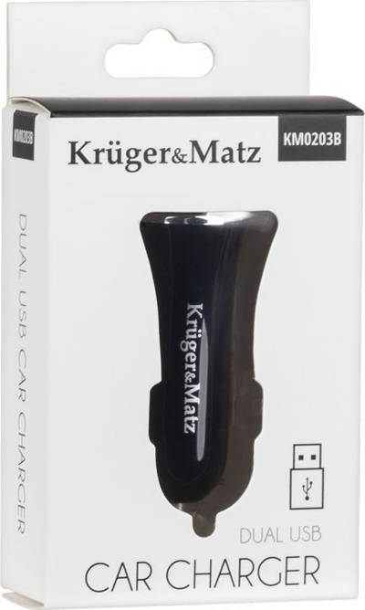 Karikues makine Kruger&amp;Matz KM0203B, 2xUSB, 2400 mA, i zi