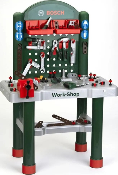 Играчка работна маса Тео Клајн Бош Workbench, со многу алати, за деца 3+