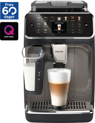 Aparat kafeje Philips Series 5500 LatteGo EP5549/70, automatik, rezervuar uji 1.8L, i zi